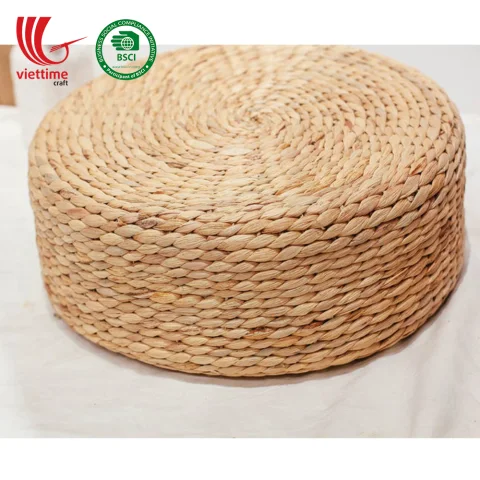 Natural Water Hyacinth Floor Cushion