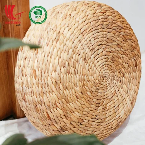 Water Hyacinth Seat Cushion Ottoman