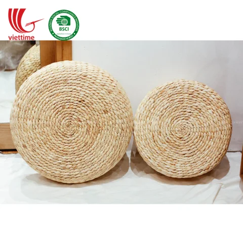 Water Hyacinth Seat Cushion Ottoman