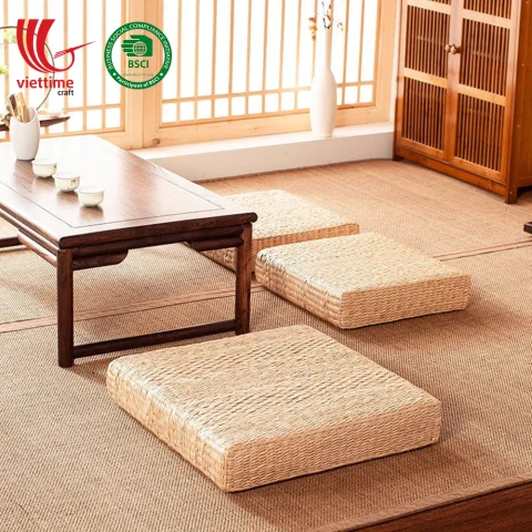 Square Water hyacinth Seat Cushion