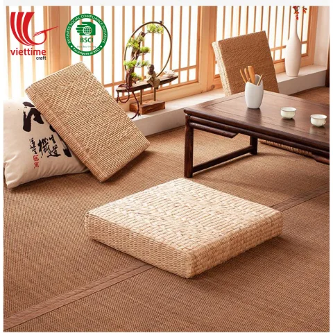 Square Water hyacinth Seat Cushion