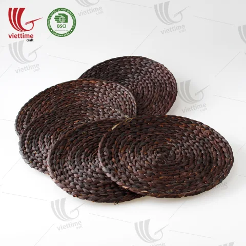 Black Straw Water Hyacinth Placemats