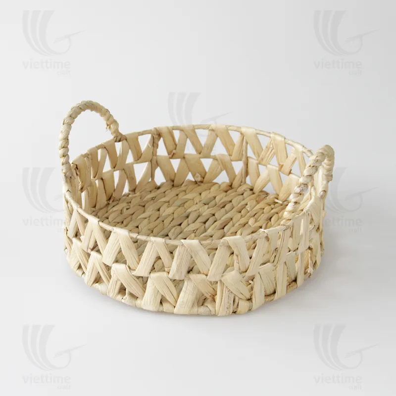 Water Hyacinth Tray Basket