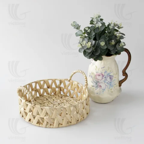 Water Hyacinth Tray Basket