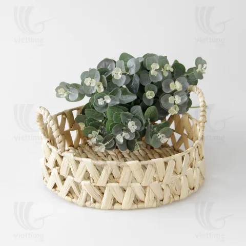 Water Hyacinth Tray Basket