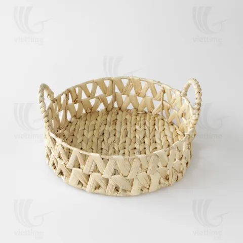 Water Hyacinth Tray Basket