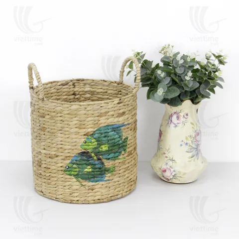 Water Hyacinth Storage Basket