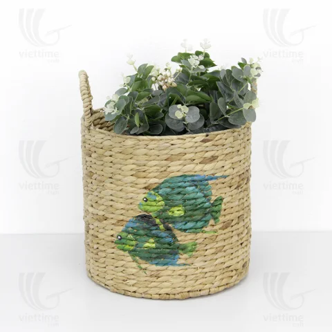 Water Hyacinth Storage Basket