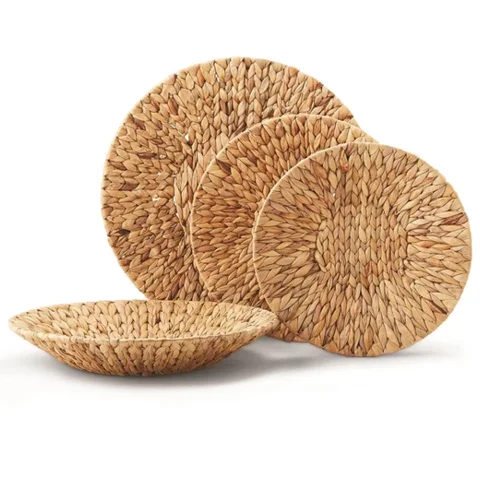 Water Hyacinth Tray Set