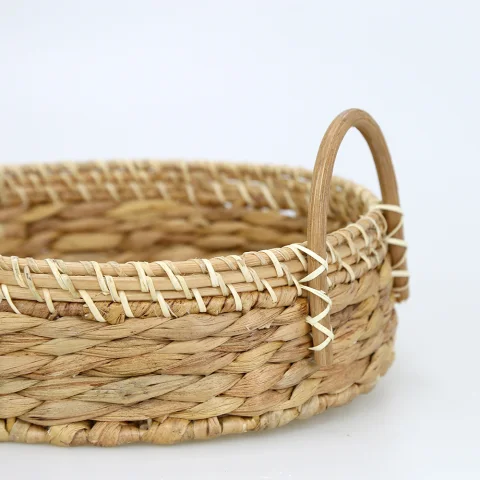Water Hyacinth Tray Basket