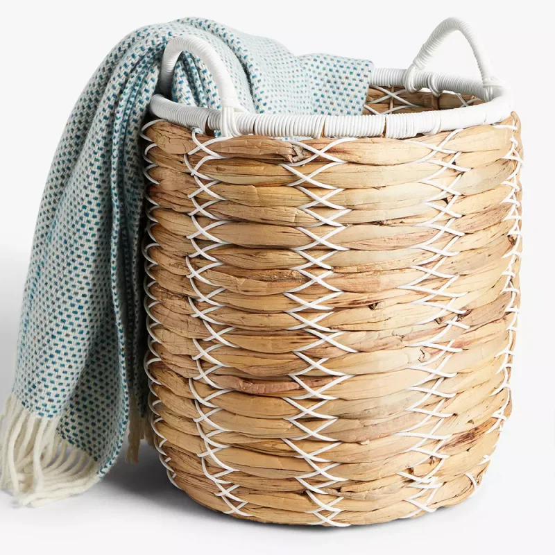 Water hyacinth storage basket