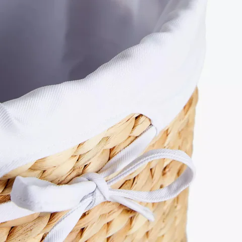 Water hyacinth laundry basket