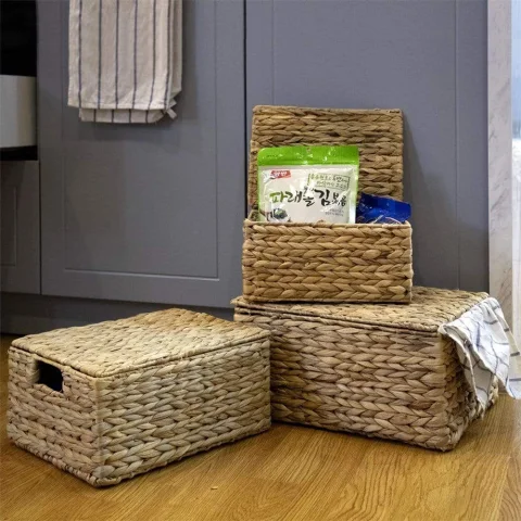 Water hyacinth storage basket Set