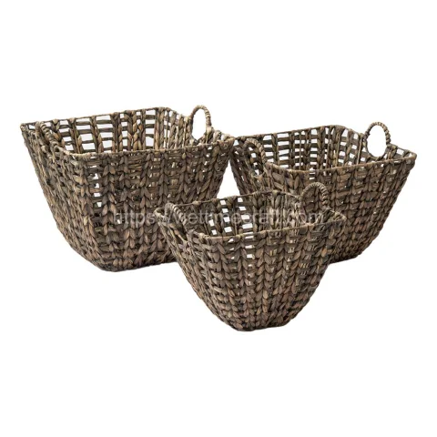Water Hyacinth Basket Set