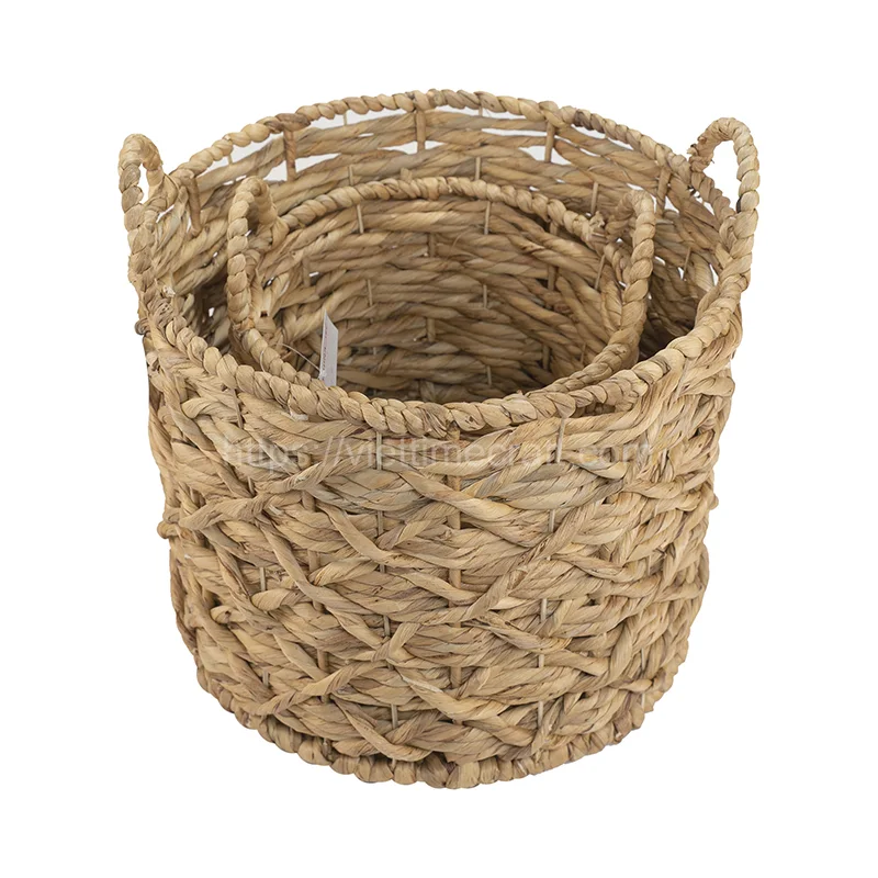 3 Piece Water Hyacinth Baskets – B00312