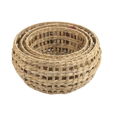 Round Water Hyacinth Basket