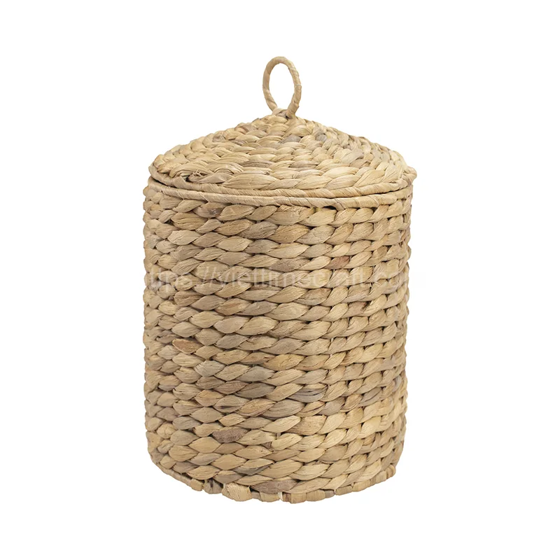 Water Hyacinth Basket With Lid
