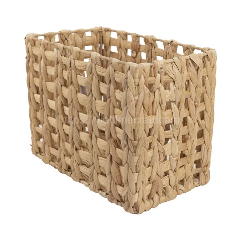 2 Piece Rectangular Water Hyacinth Storage Basket