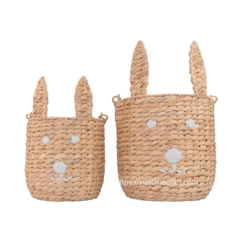 Water Hyacinth Bunny Basket for Easter