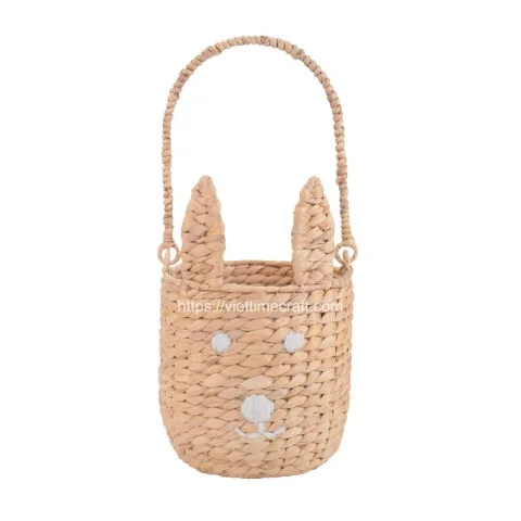 Water Hyacinth Bunny Basket for Easter