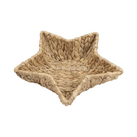 Set of 3 Star Shape Water Hyacinth Tray