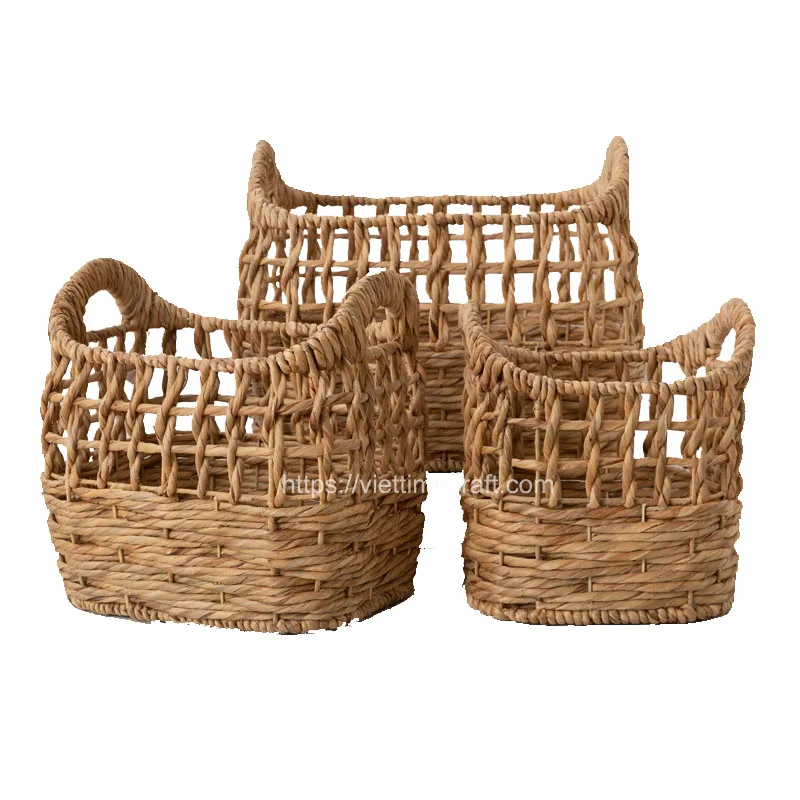 Water Hyacinth Baskets With Handle