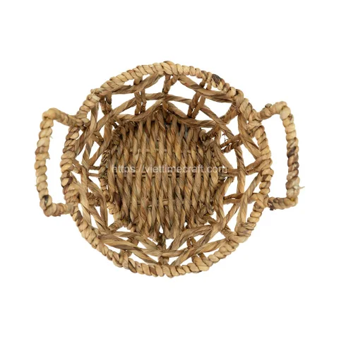 Water Hyacinth Storage Basket With Handle