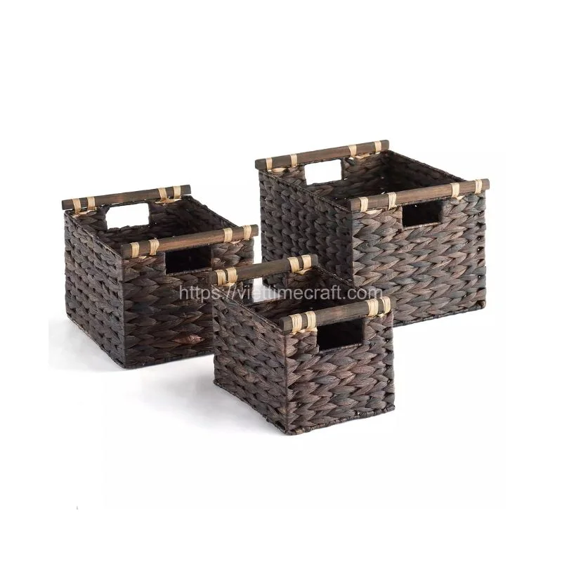 Hand Woven Water Hyacinth Baskets