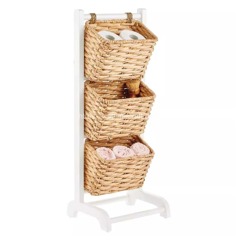 Water Hyacinth Basket Storage Tower Wholesale