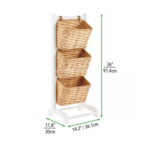 Water Hyacinth Basket Storage Tower Wholesale