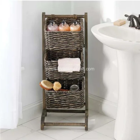 Water Hyacinth Basket Storage Tower Wholesale
