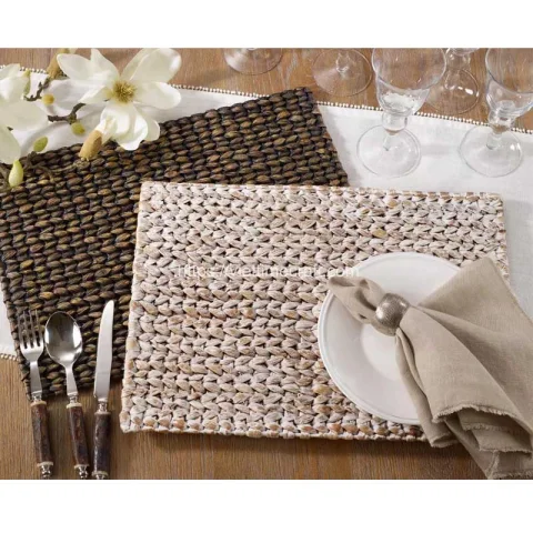 White Wash Water Hyacinth Placemat