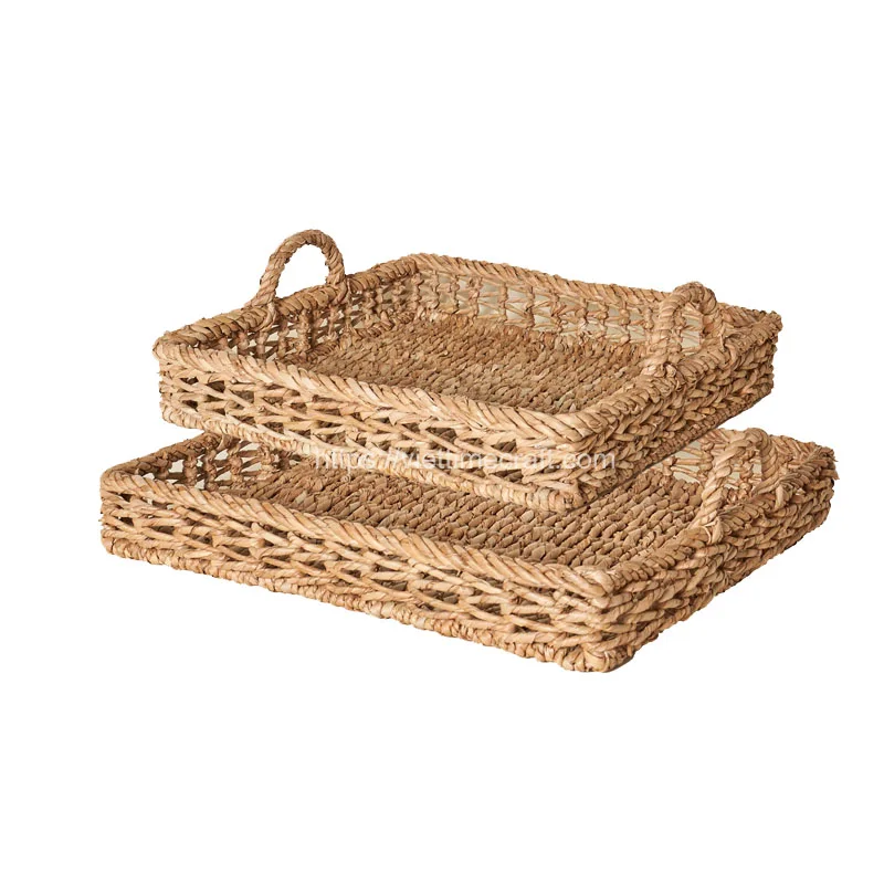 Water Hyacinth Tray With Handle