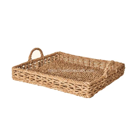 Water Hyacinth Tray With Handle