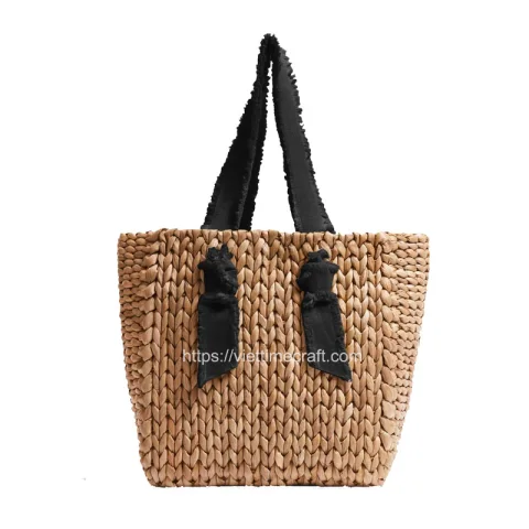 Rattan Export Tejido a mano jacinto de agua bolso - REX-B00351