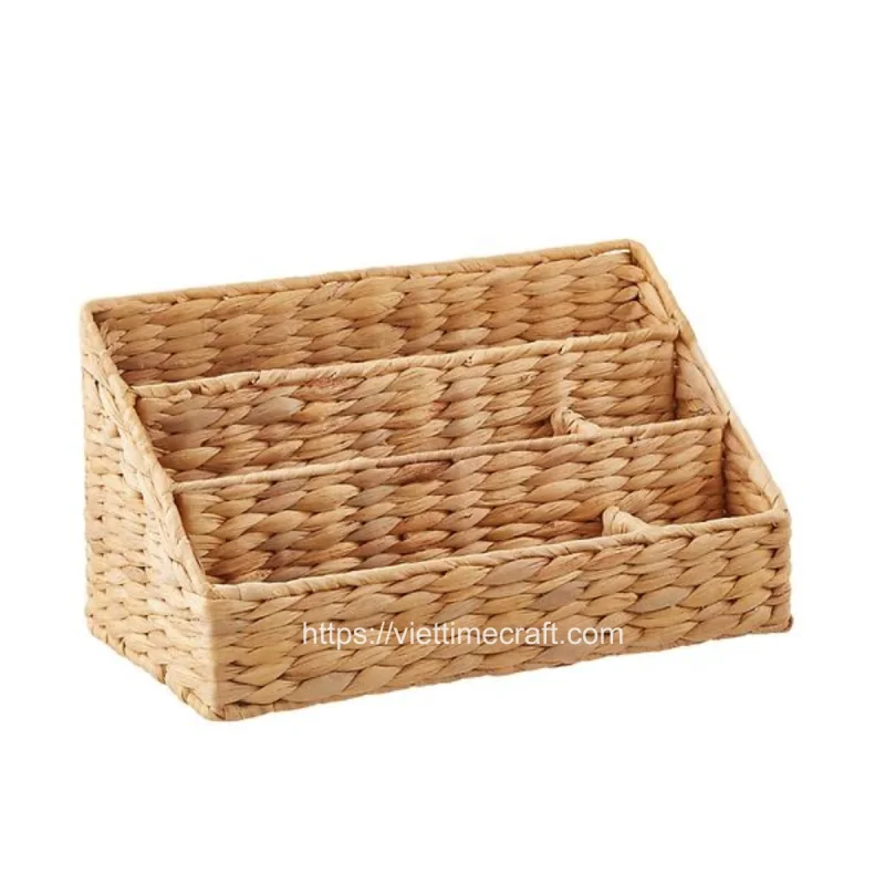 Water Hyacinth Basket Desktop Organizer Wholesale