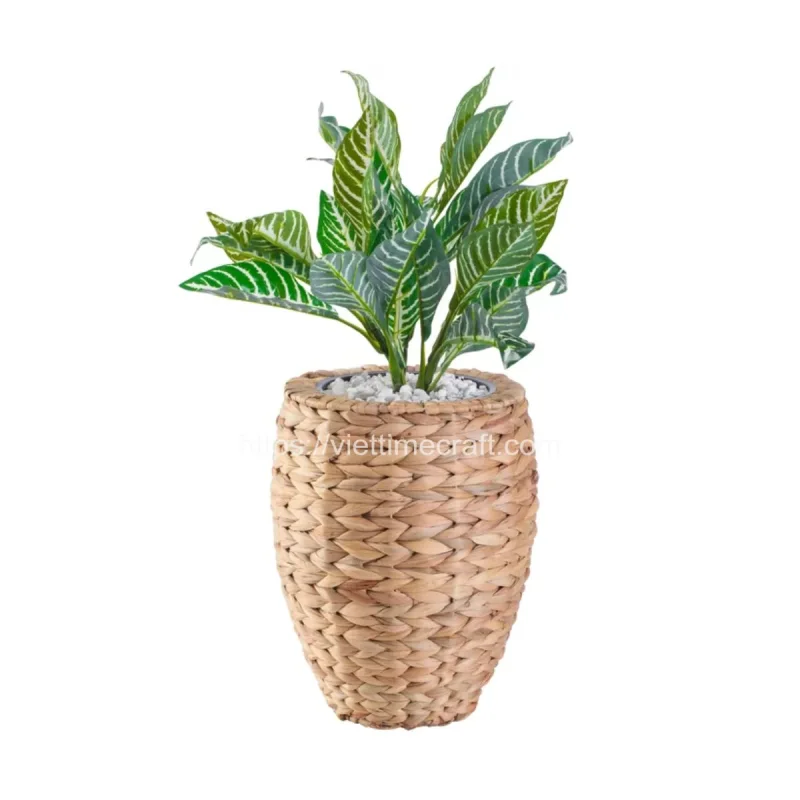 Sale Water Hyacinth Planter With Plastic Pot