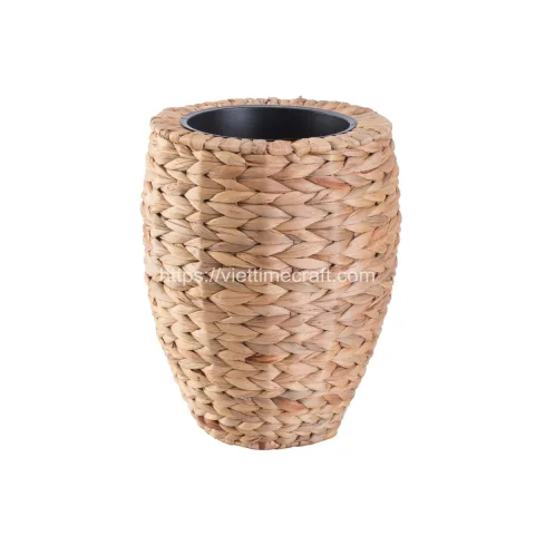 Sale Water Hyacinth Planter With Plastic Pot