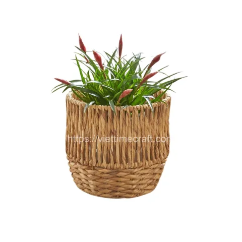 Home Decoration Water Hyacinth Planter With Plastic Pot