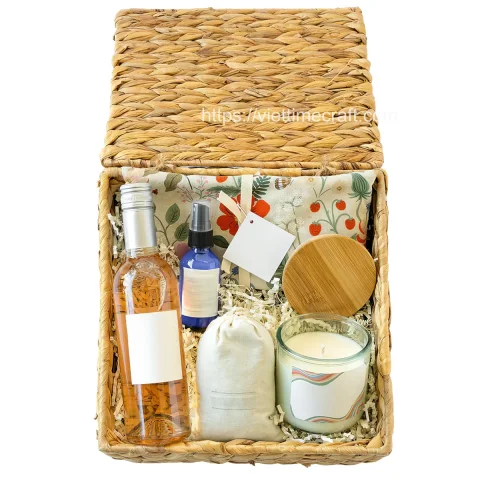 Square Water hyacinth Gift Box Wholesale