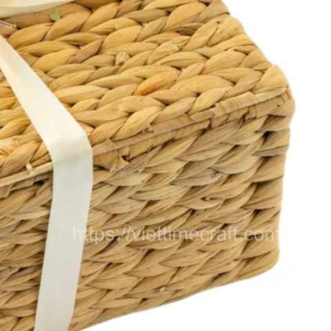 Square Water hyacinth Gift Box Wholesale