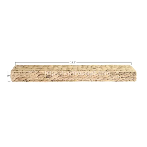 Rectangle Water Hyacinth Wall Shelf Home Decor