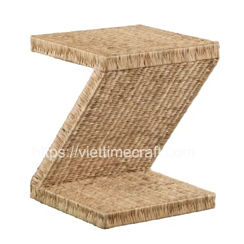 Z Shaped Water Hyacinth Side Table Vietnam Wholesale