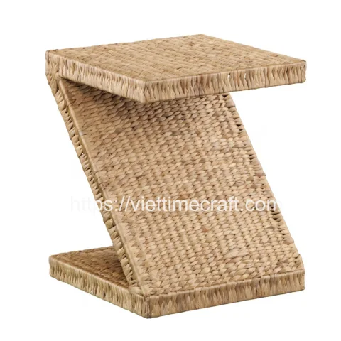 Z Shaped Water Hyacinth Side Table Vietnam Wholesale