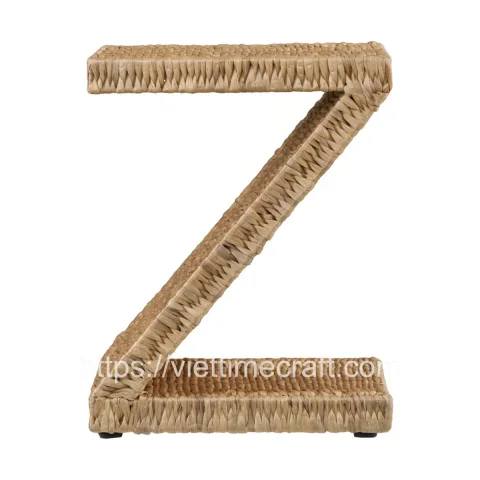 Z Shaped Water Hyacinth Side Table Vietnam Wholesale
