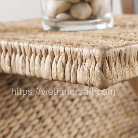Z Shaped Water Hyacinth Side Table Vietnam Wholesale