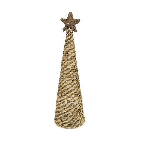 Natural Water Hyacinth Christmas Tree With Star Wholesale