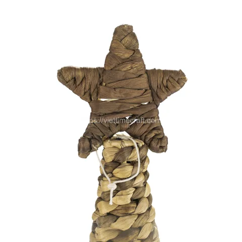 Natural Water Hyacinth Christmas Tree With Star Wholesale