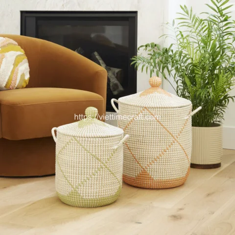 Cheap Price Seagrass Basket With Plastic String – C00671