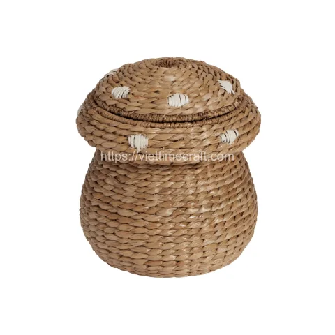 Wholesale Mushroom Water Hyacinth Storage Basket